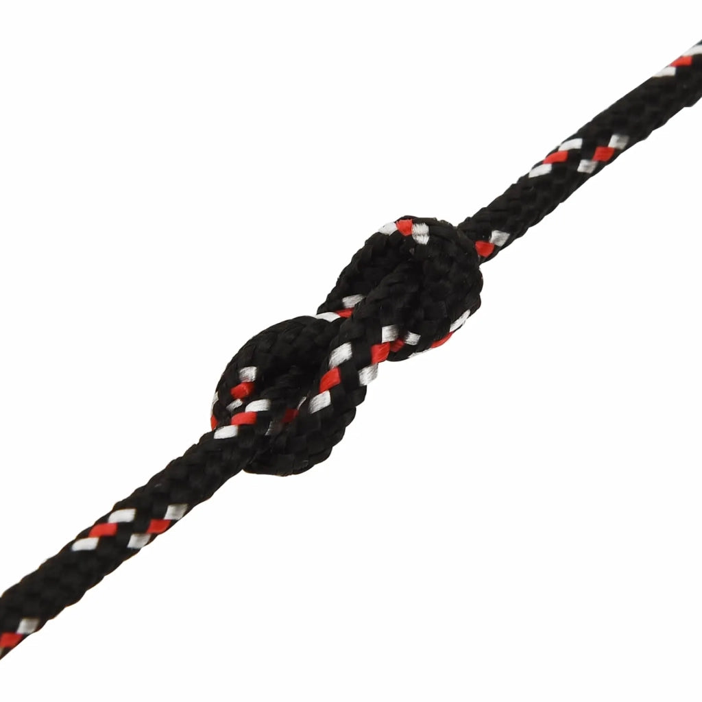 Corda multiuso 5 mm 50 m Nero e Rosso PP 150 kg Carico massimo 3473275