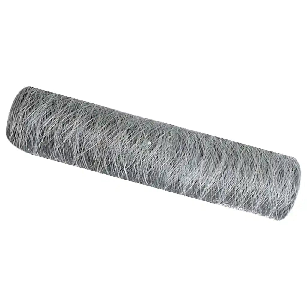 Recinzione Esagonale Argento 0,8 x 10 m Acciaio zincato 42005639