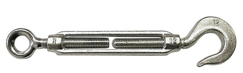 15pz tenditore a occhio e gancio per funi  mm.10 (3/8) cod:ferx.vit16192