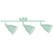 Lampada parete/soffitto orientabile 3 luci menta E14 Polux