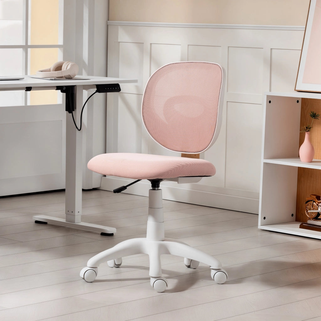 Sedia da ufficio ergonomica con supporto lombare a C, regolabile in altezza ¨C Xylo ¨C Rosa