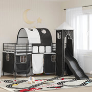 Struttura del letto loft per bambini Nero 100 x 200 cm Metallo 42020876