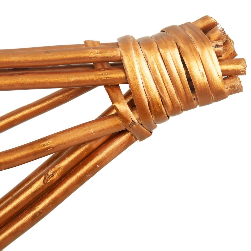 Decoro midollino stella rame 70x70x5h
