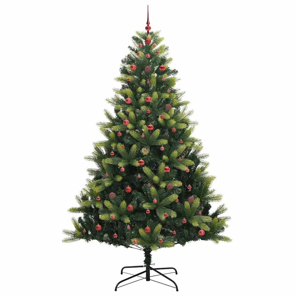 Albero di Natale Artificiale a Cerniera con 300 LED Verde 3396009
