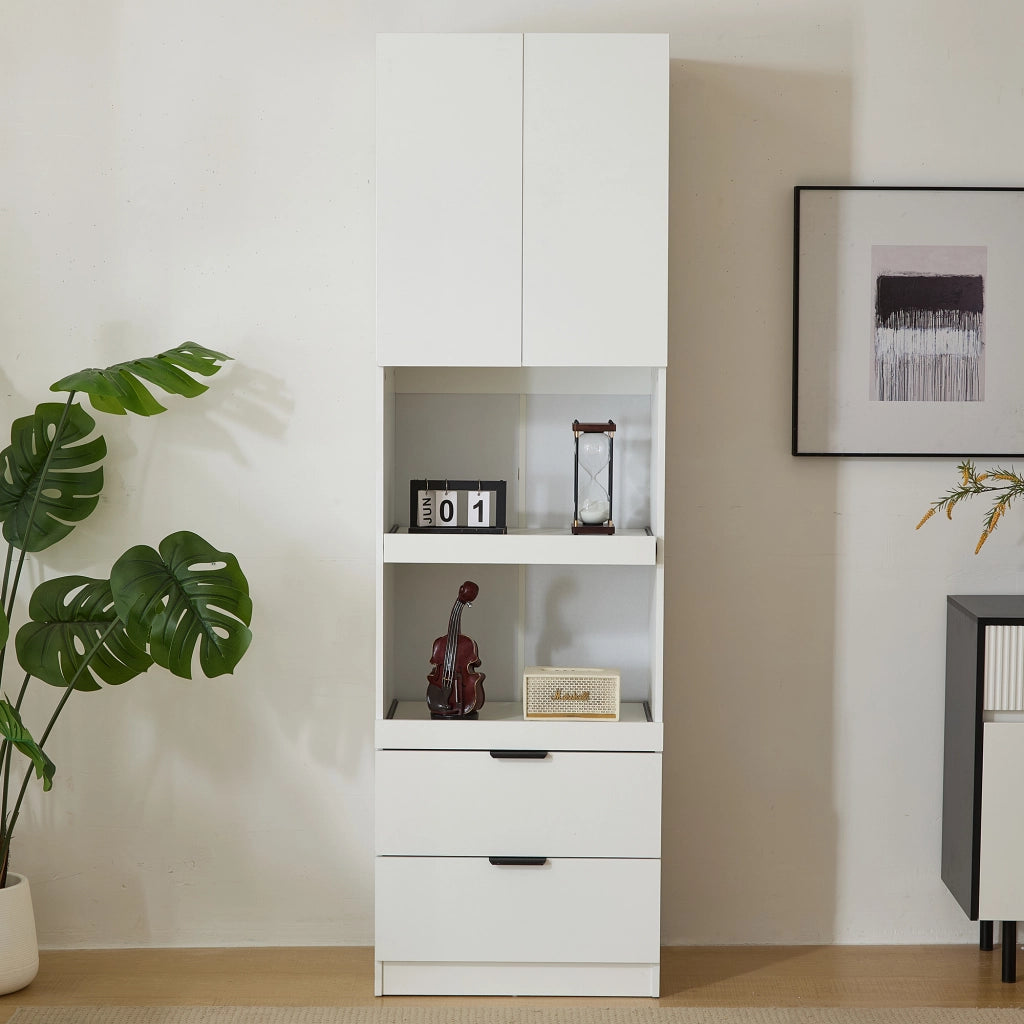 ARMADIO CUCINA 59,5x45x200 cm Bianco in PB e MDF