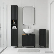 Set di armadietti da bagno in 3 pezzi ZWOLLE 3417838