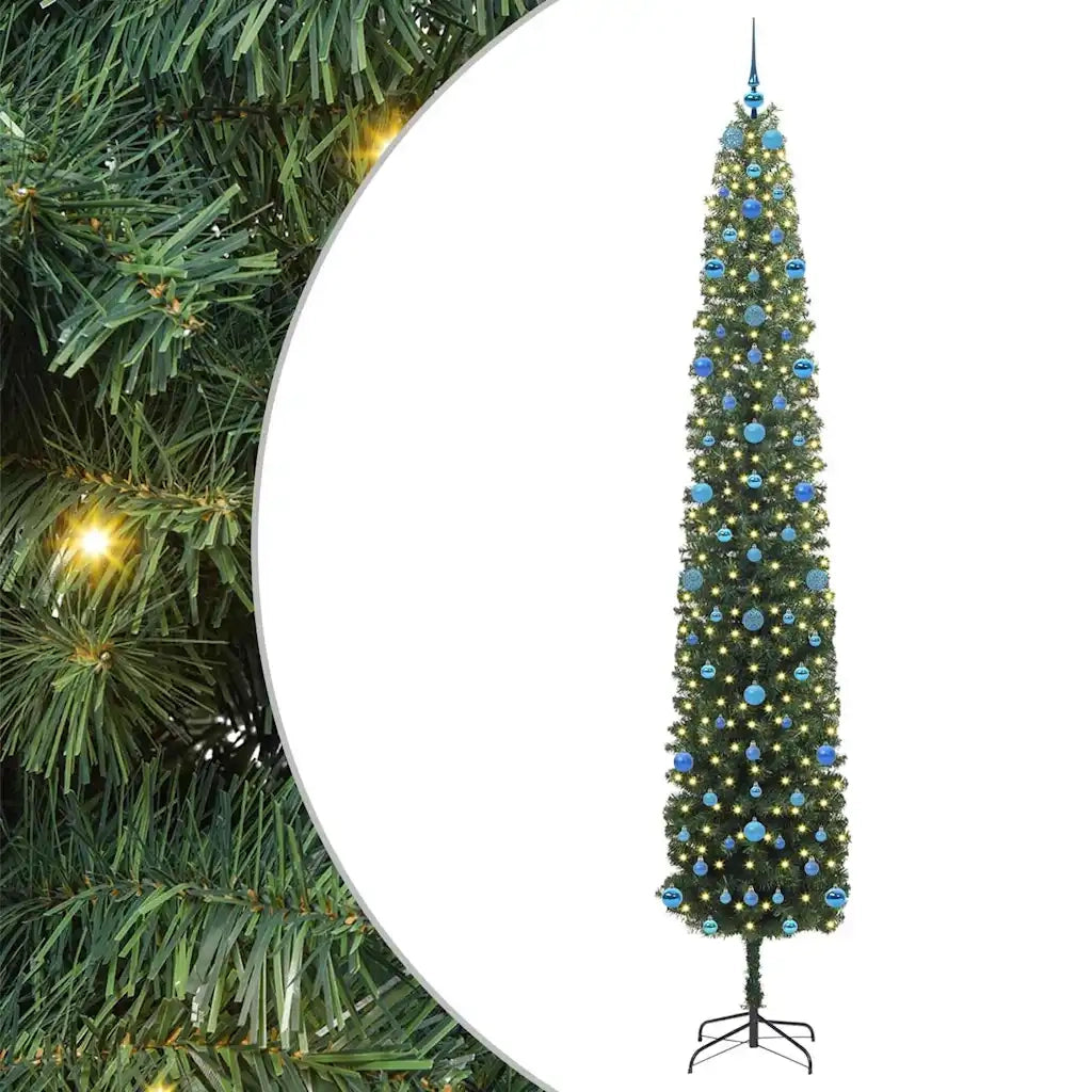 Albero di Natale | Decorazioni natalizie artificiale con 300 LED Verde 270 cm