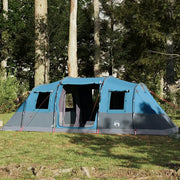 Tenda Familiare a Tunnel per 6 Persone-Tenda da campeggio Blu Impermeabile 597822