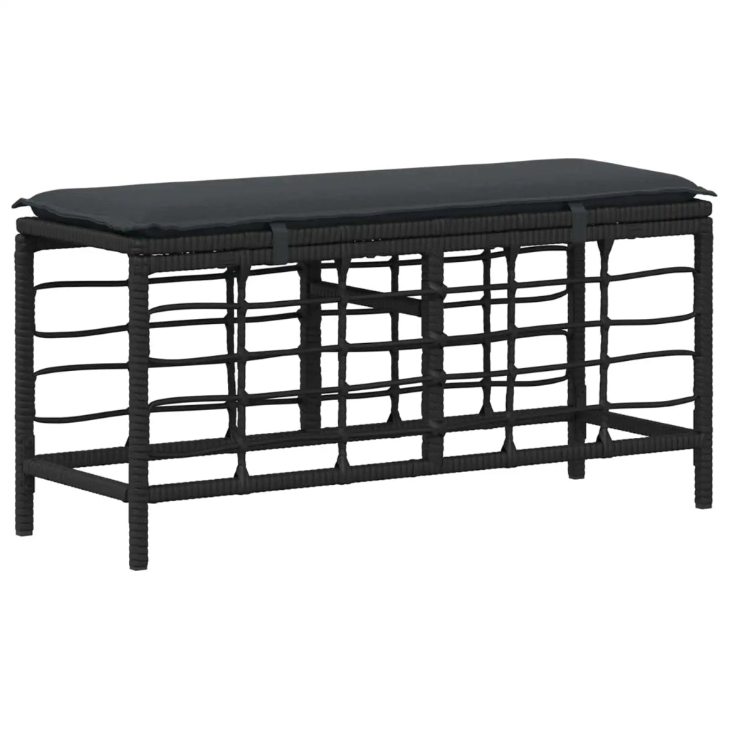 Set da Pranzo per Giardino 3 pz Nero e Grigio 42026756