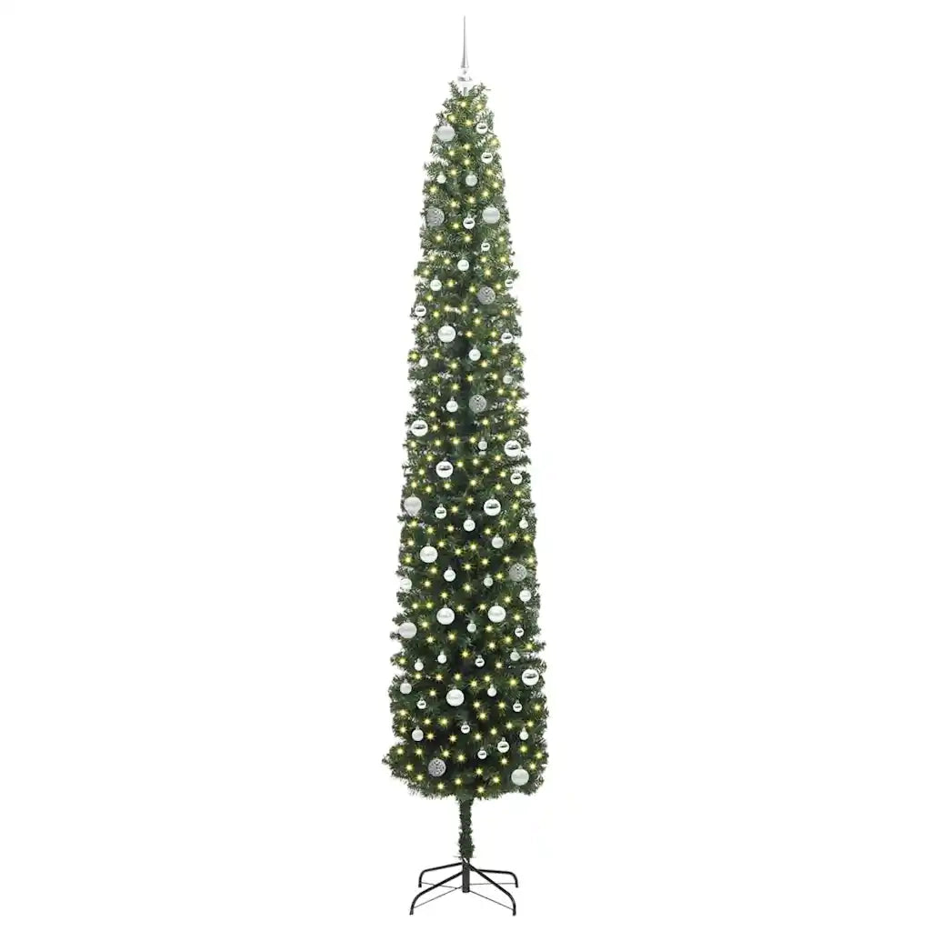 Albero di Natale artificiale con 300 LED Verde 300 cm 3394992