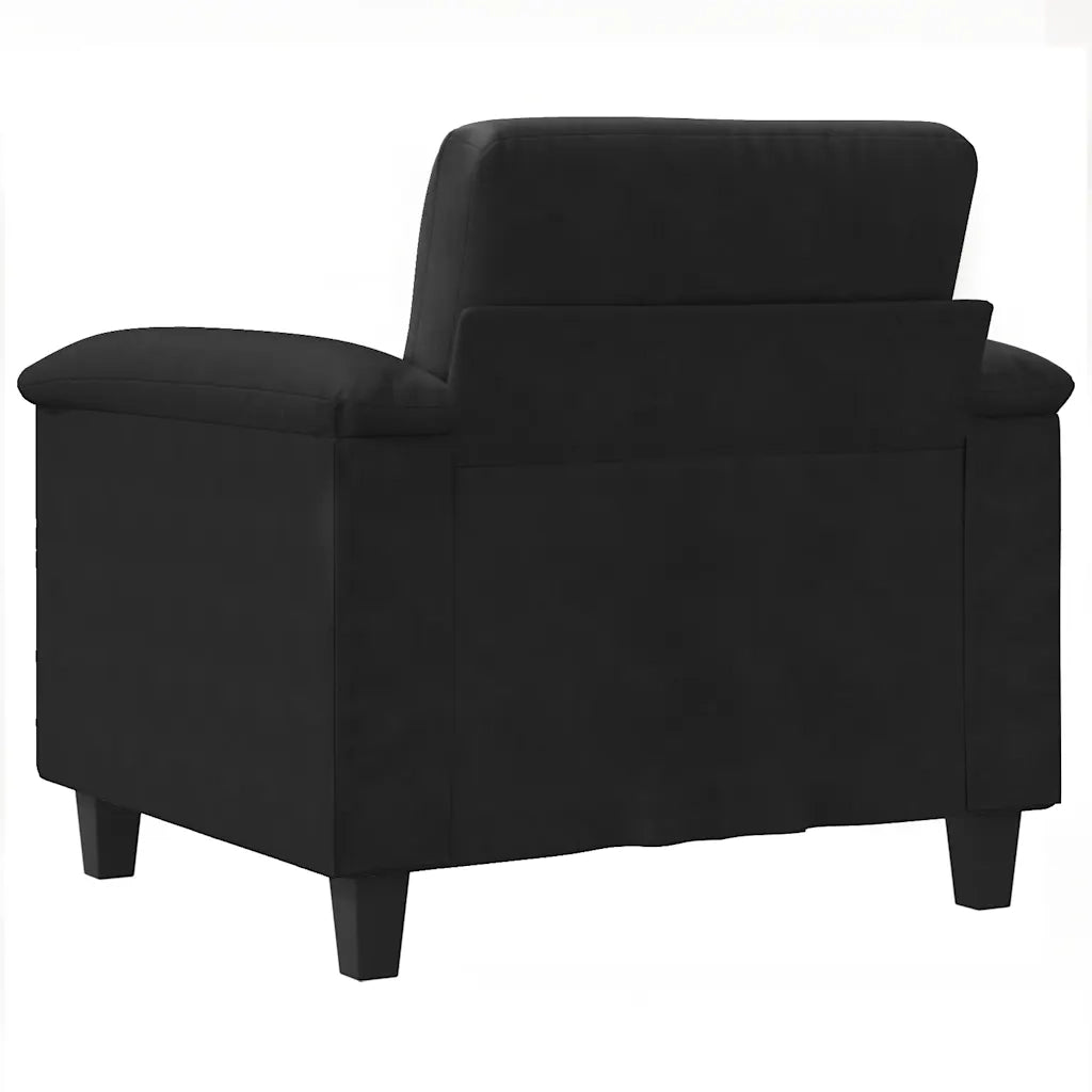 Poltrona | Sedia Relax Nera 60 cm in Microfibra
