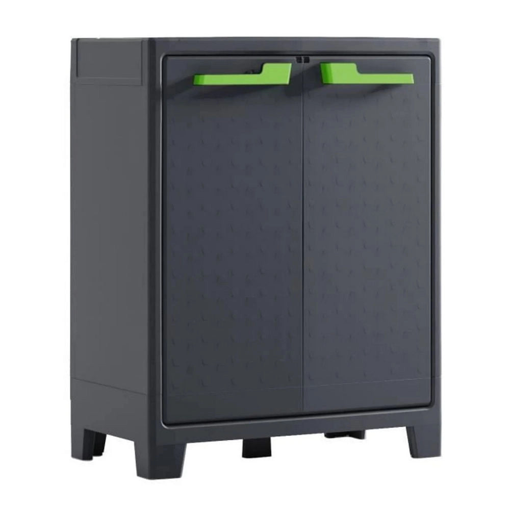 Armadietto Basso da Esterno in Plastica Grigio Moby XL Keter