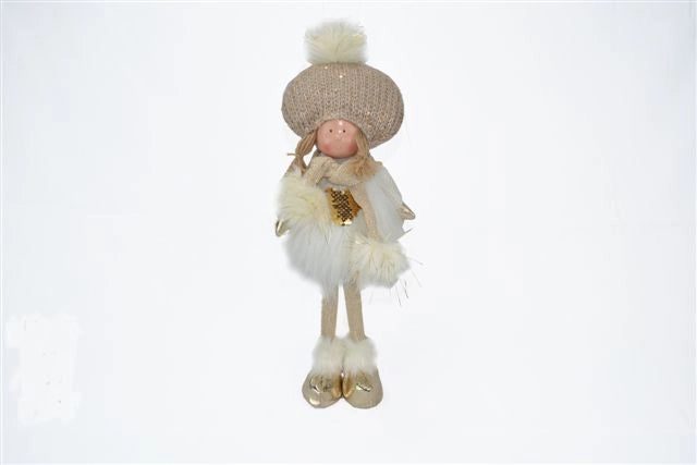 Bambola Decorativa Natale Natalizia in Stoffa 44 cm