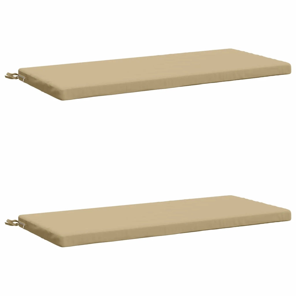 Cuscini per Panchina a 2 Pezzi SOEST 2 pz 100% Poliestere Beige 949281