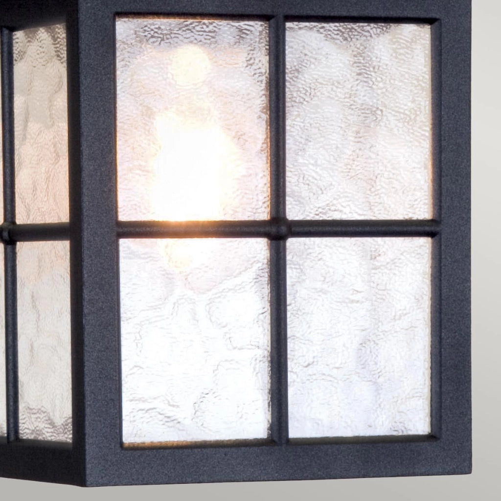 Lampada sospesa esterna Winchester Elstead nera E27 1L