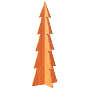 Albero di Natale | Decorazioni natalizie Marrone Cera 112 cm in Legno Massello di Pino