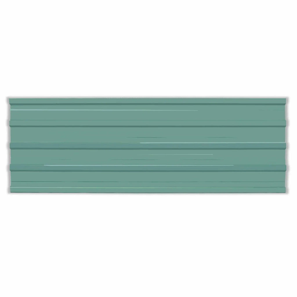 Pannello per tetto 12 pcs Verde 129 x 45 cm Acciaio zincato 42047045