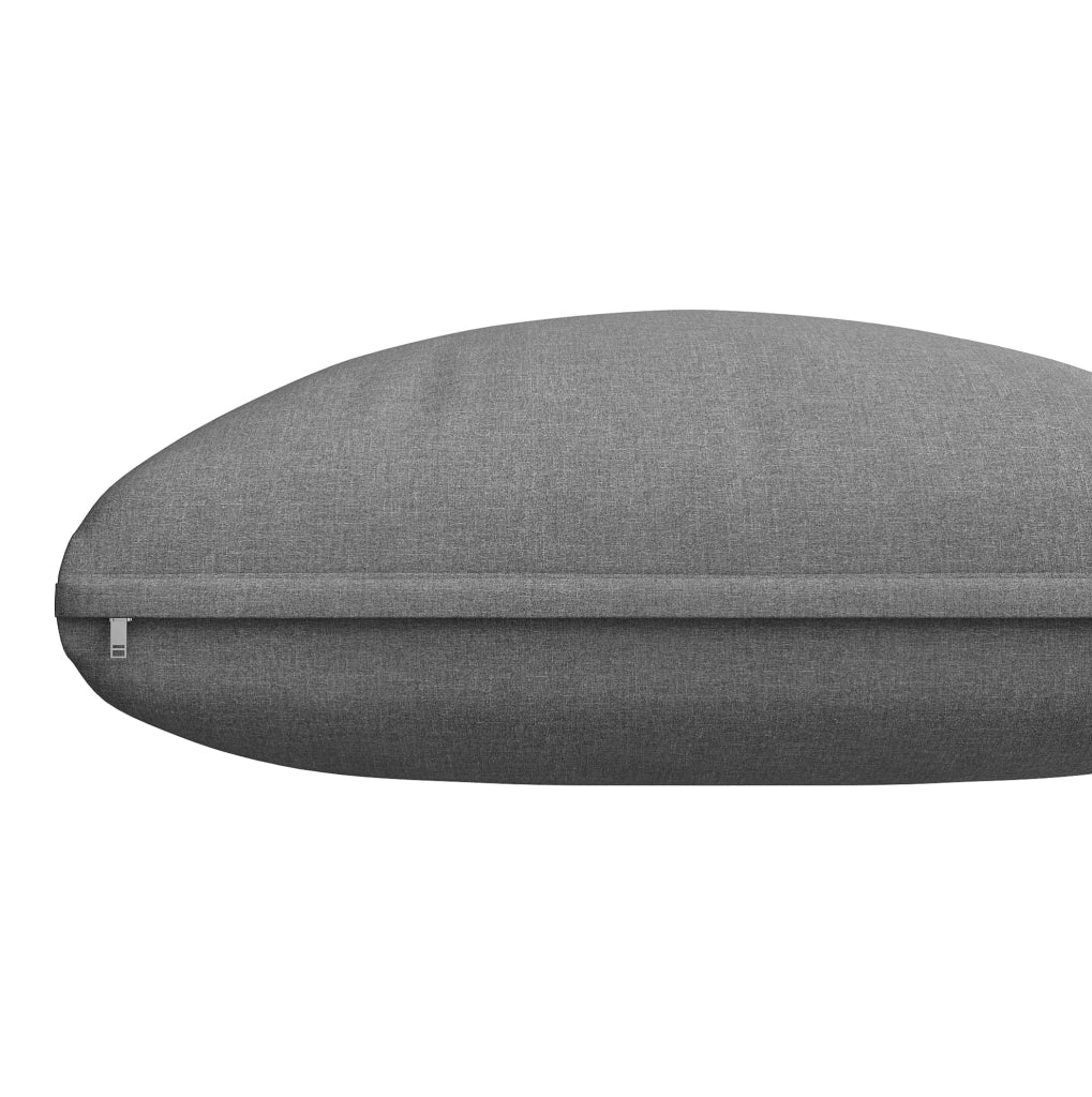 Set divano da giardino; cuscini extra spessi e modularità; PE rattan; grigio
