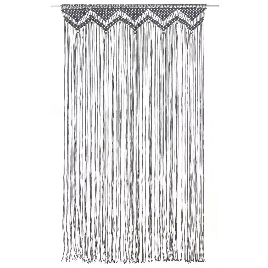 Tenda Macram¨¨ Antracite 140x240 cm in Cotone