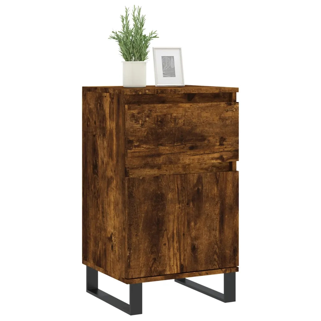 Credenza | Madia | Buffet da pranzo | Armadio da pranzo Rovere Fumo 40x35x70 cm in Legno Multistrato