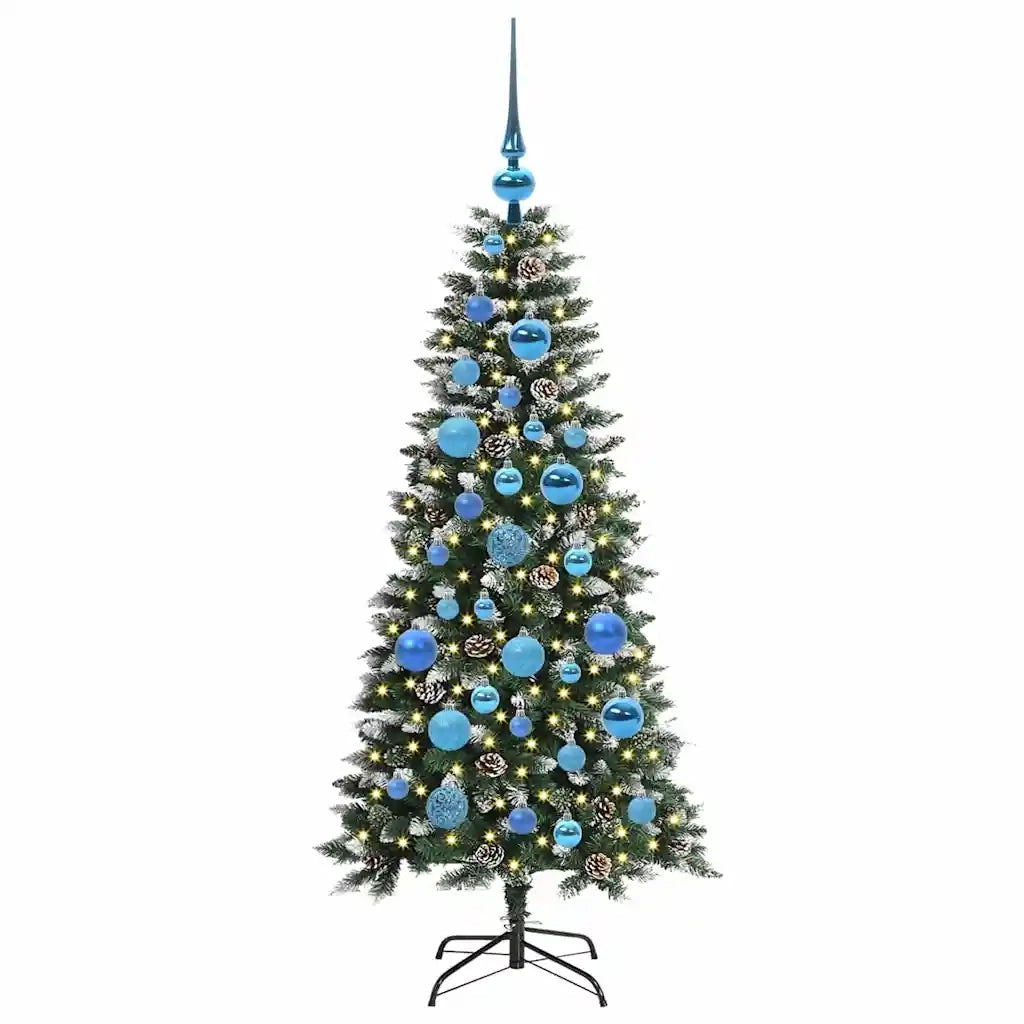 Albero di Natale artificiale con 150 LED Verde 120 cm 3395803