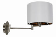 Applique Candellux Alexia cromata E14 con interruttore bianca