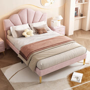 Letto imbottito 140x190 - Xylo - Rosa
