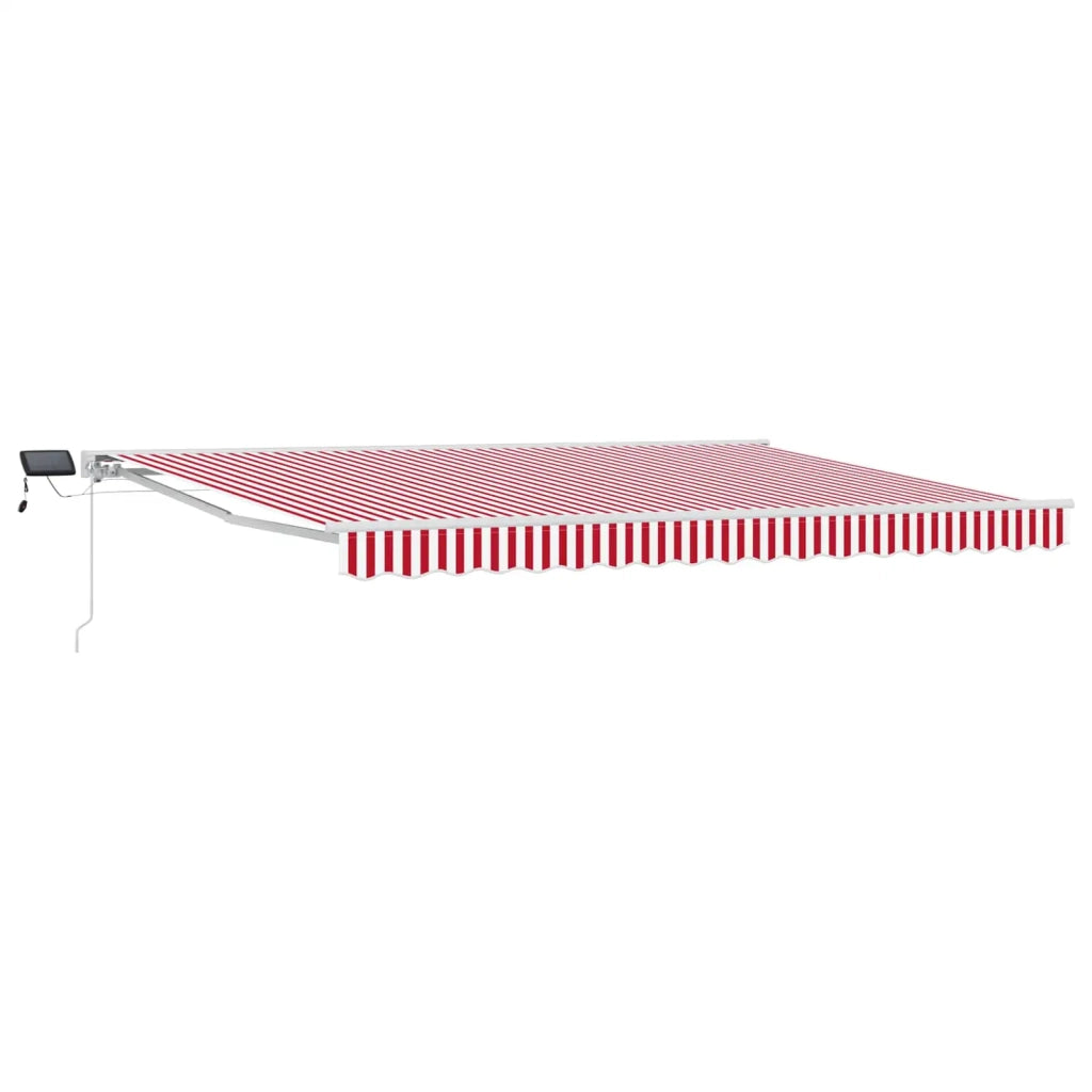 Cornice per Tenda Manuale con LED Rosso e Bianco 4 × 3 m 3420619