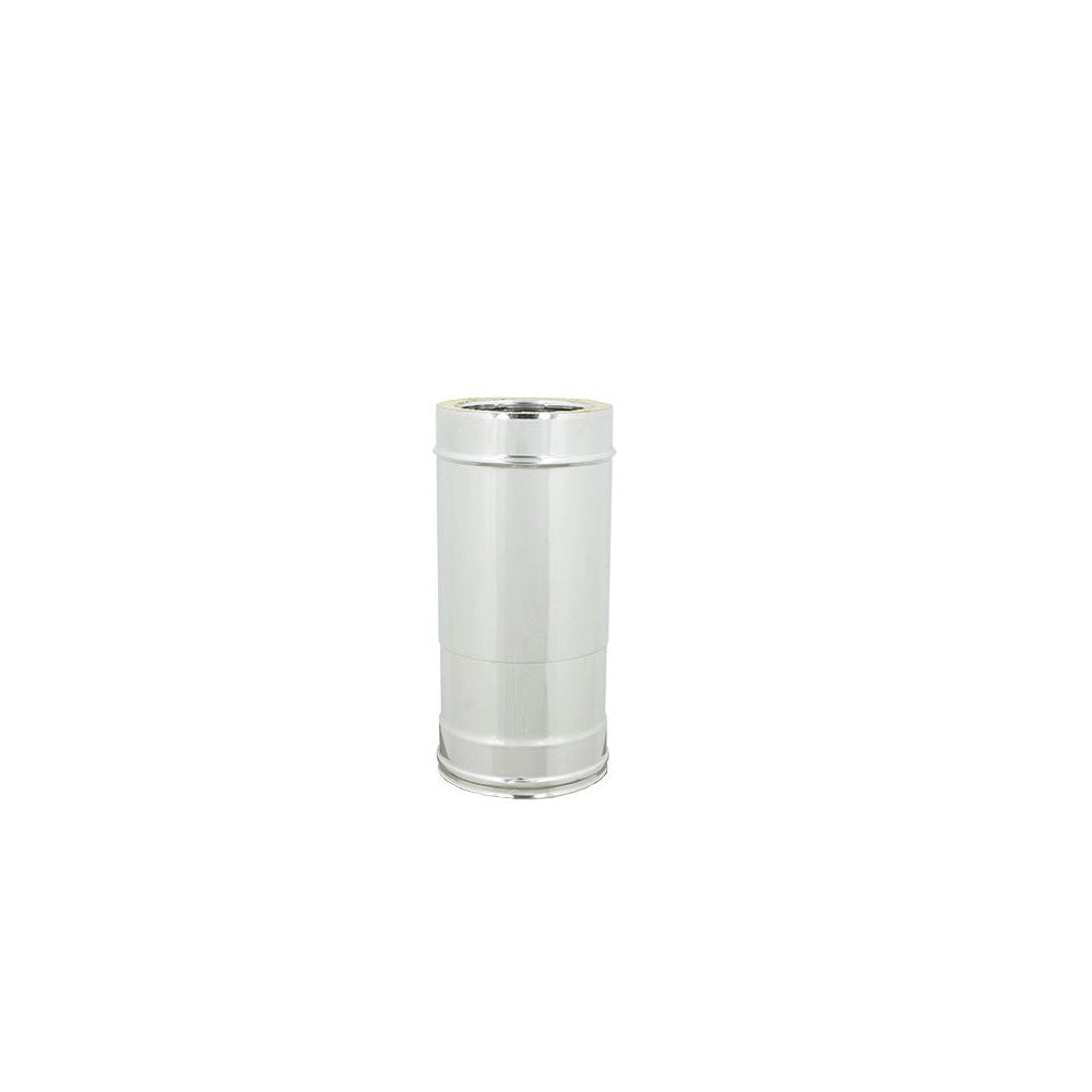 Tubo inox di 130 - de 180 mm telescopico coibentato doppia parete