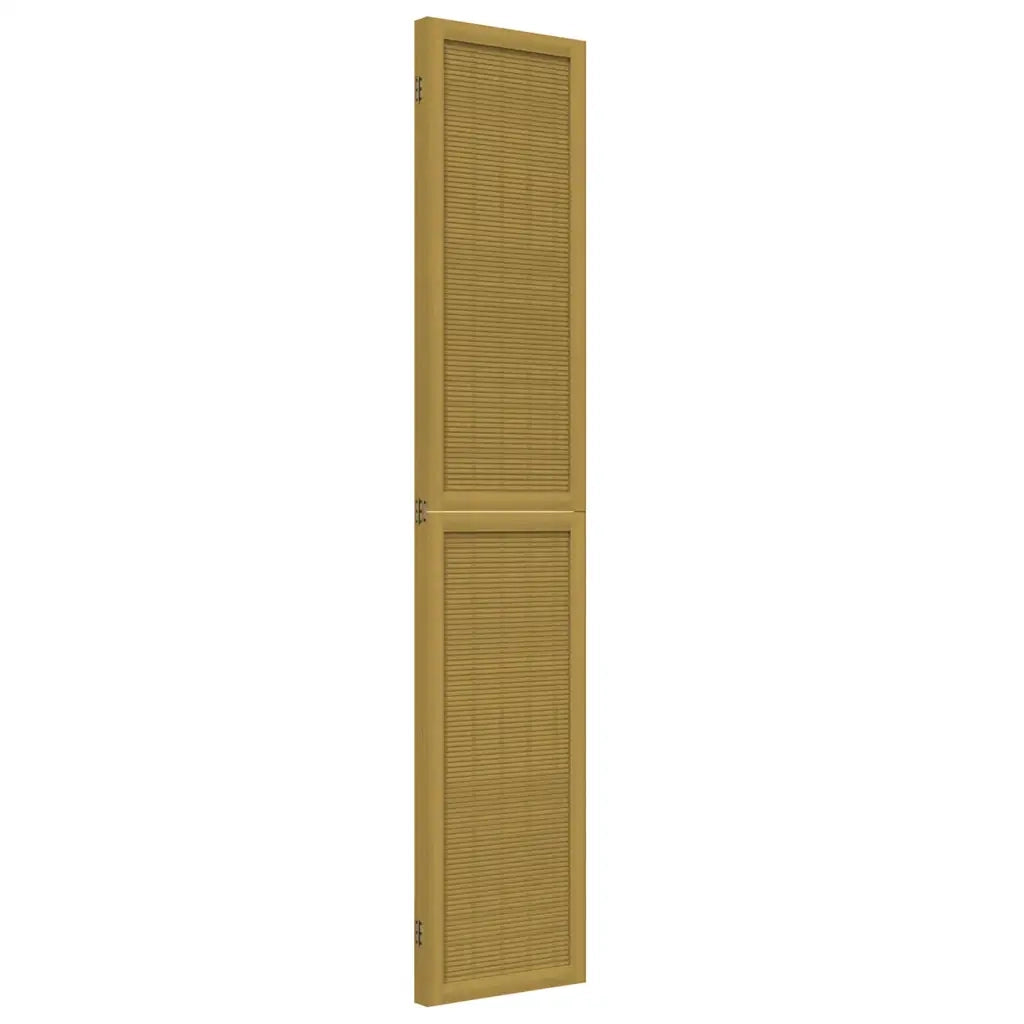 Divisorio Ambienti | Divider per stanze | Paravento 3 Pannelli Marrone Scuro Massello Paulownia