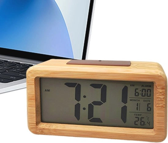 Alarme digitale per bambini e camera da letto - Funzione di rinvio - Orologio compatto a batterie