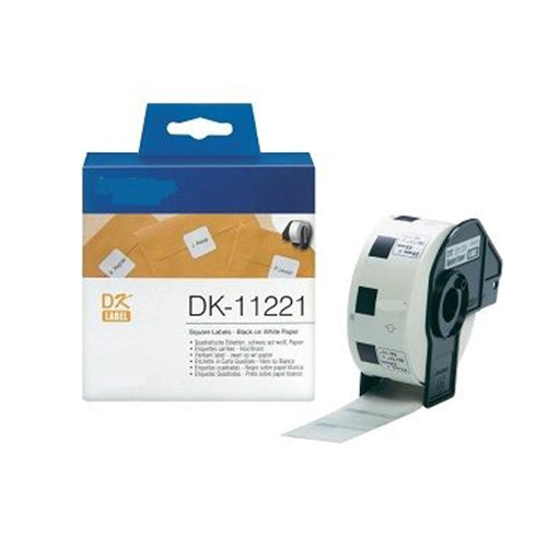 ETICHETTE BROTHER 23MMx23 COMP bk/wh