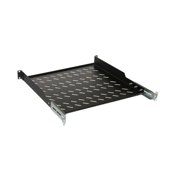 Ripiano link universale per armadio rack 19 1 unita nero 450mm.4 attacchi (frontale+posteriore) - lkrip450ln
