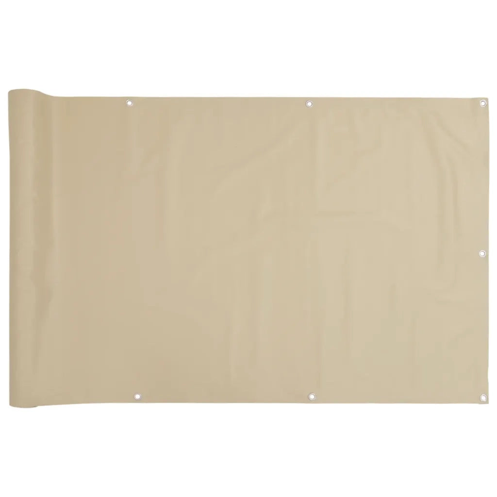 Paravento da Balcone Beige 90x300 cm in Tessuto Oxford 134940