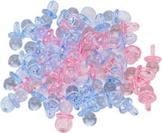 100 pezzi di piccoli cuscini per bambini - mini giocattoli per bambini per decorazioni di baby shower - tabelle di distribuzione di doni di festa - giochi attività - trasparente rosa - blu.