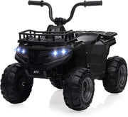 Macchina Elettrica per Bambini 12V con Telecomando; Luci LED e Cintura di Sicurezza; 2-6 Anni - Nero