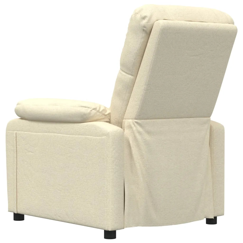 Poltrona Massaggiante Crema in Tessuto 289681