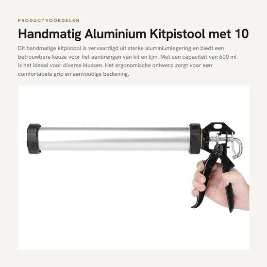 Kitpistool in Alluminio con 10 Spremini manuali