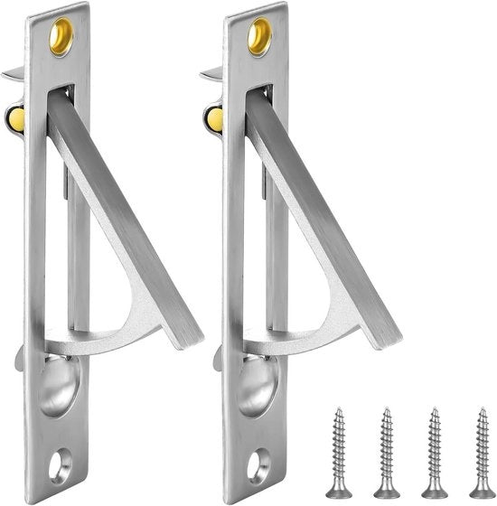Maniglia di Acciaio Inossidabile - Accessori per Bagno Cucina Armadio Risciacquo - Maniglia per Porta - Adatto per 304 Acciaio Inossidabile - 2pz - Argento.