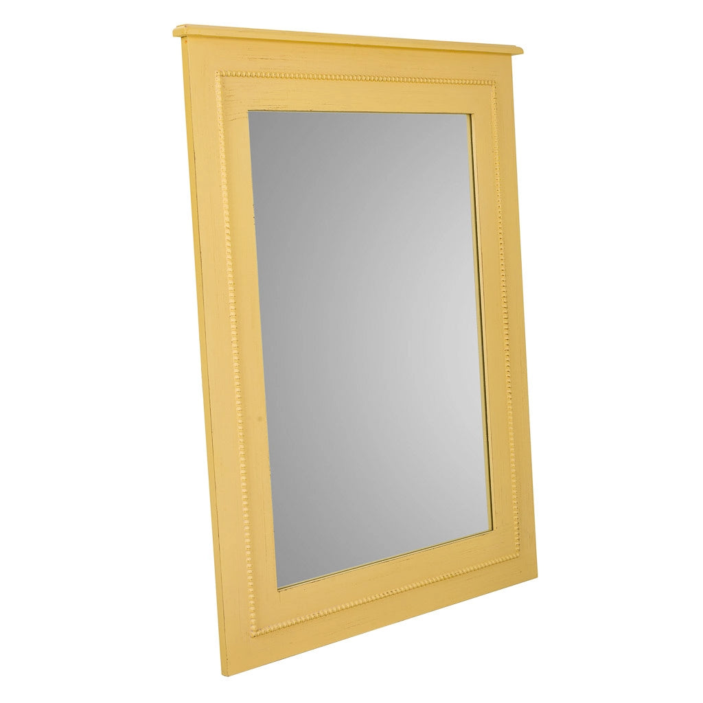 Specchio in legno giallo 70x03x90h