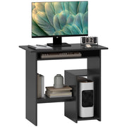 Scrivania Computer Tavolo ¨C Minimal ¨C Nero 80x45x75 cm
