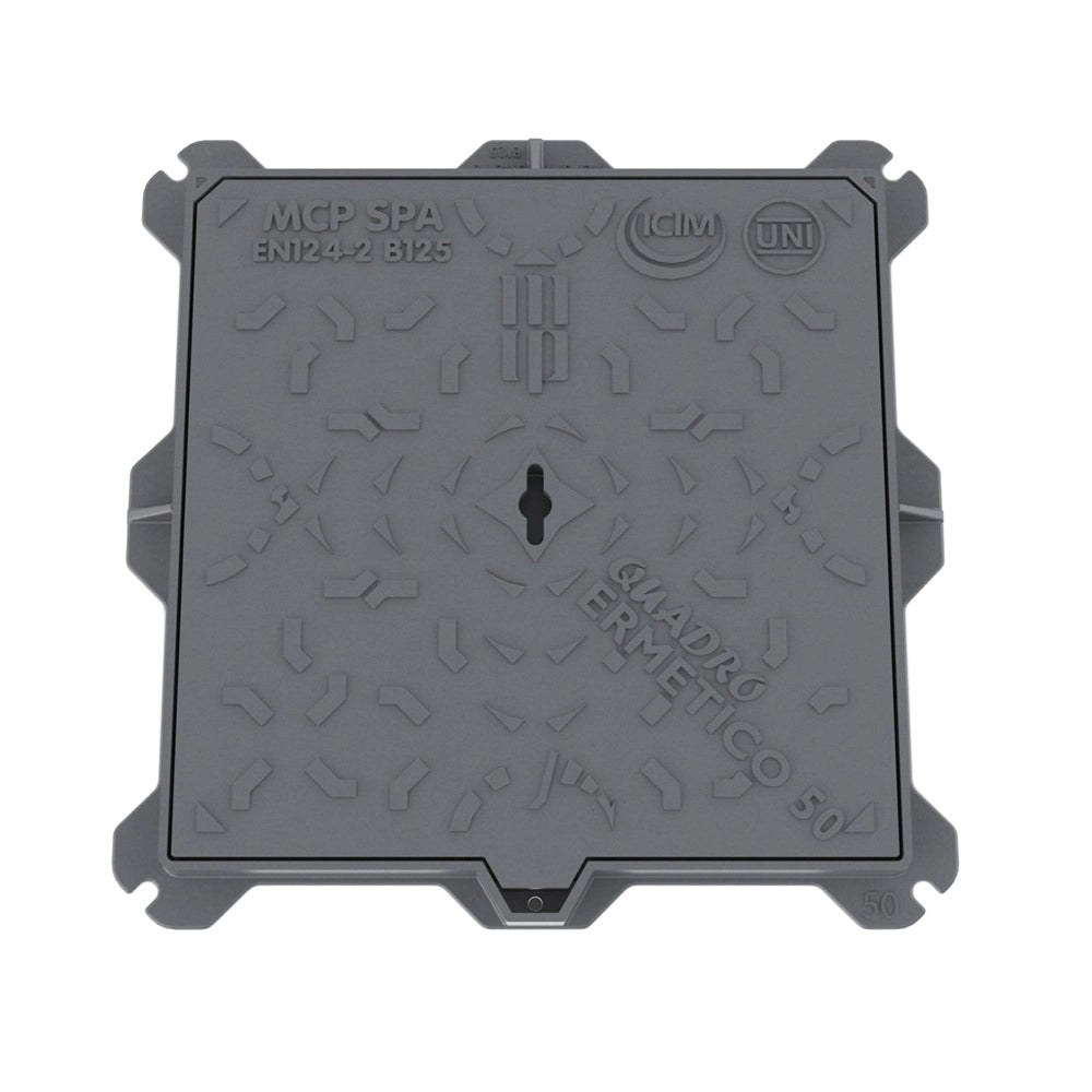 CHIUSINO IN GHISA B125- cm 70 x 70- MCP- pezzi 1