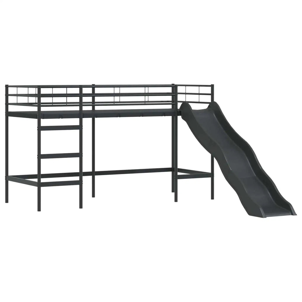 Struttura del letto loft per bambini Nero 100 x 190 cm Metallo 42020875