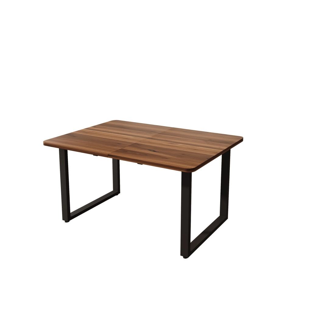 Tavolo da pranzo estensibile 140/180/220x80x75 cm in MDF noce