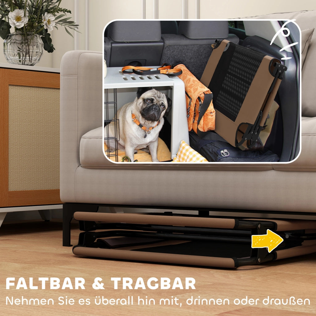 Letto per cani rialzato portatile con rete traspirante ¨C Minimal ¨C 100x75x25 cm