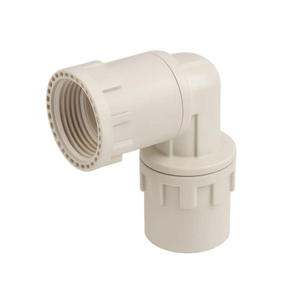 RACCORDO CURVO A 90Â° A PASSAGGIO TOTALE CONNESSIONE MEDIANTE BICCHIERATURA IN TECNOPOLIMERO MASCHIO/ - EE 32- EE 32X3  - VIL