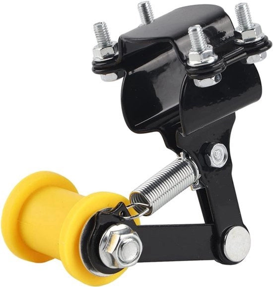 Kit di catena per motocicletta universale - Regolatore di emergenza - Lungo - Nero - Per motocicletta con serbatoio sporco - Chopper - Adatto a tutti i modelli - Nero