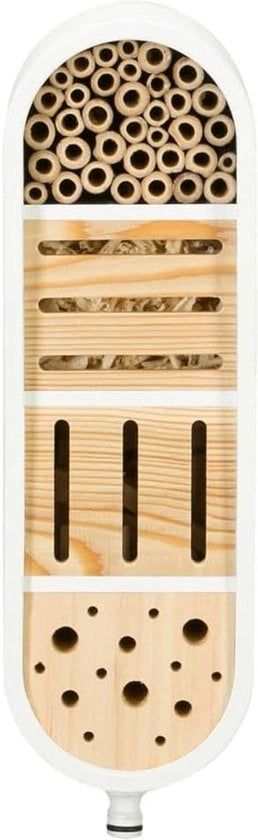 Hotel per insetti / Design hotel per insetti con materiale naturale - Per api, farfalle e farfalloni - Da appendere 12,7 x 16,2 x 36 cm