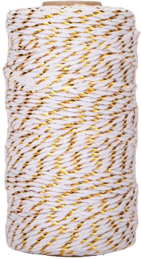 Cordone in Cotone - Lunghezza 100 Metri - Ideale per Regali e Progetti Creativi - 2mm