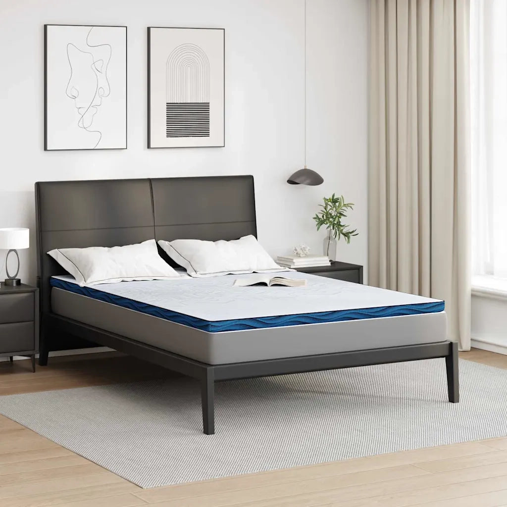 Topper per materasso Bianco 160 x 200 cm Tessuto Jacquard 4106261